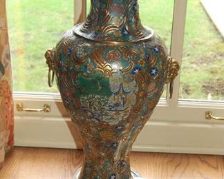 Cloisonné urn