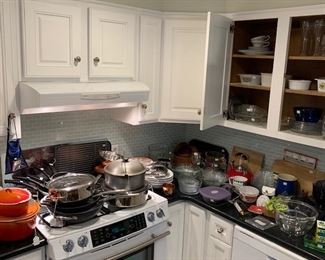 Part of the kitchenware offered for sale