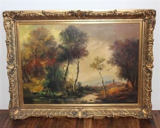 oil on canvas painting