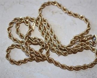 14 k yellow Gold chain