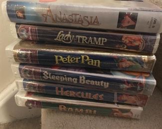 Have a terrific collection of DVD's and VHS. These are all sealed Disney movies. Most are anniversary productions