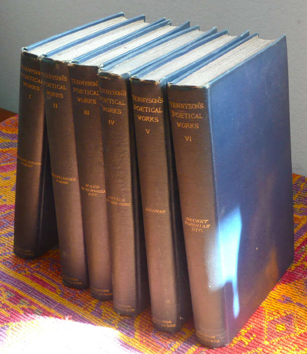 6 Volumes - Works of Alfred Lord Tennyson, Published 1893