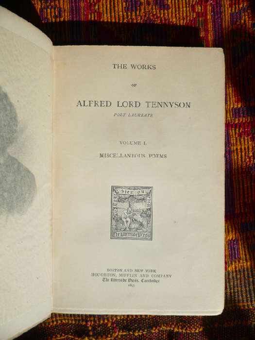 6 Volumes - Works of Alfred Lord Tennyson, Published 1893