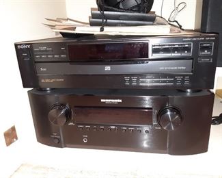 Marantz receiver Sr 4023, Sony 5-disc Exchange, Kenwood speakers