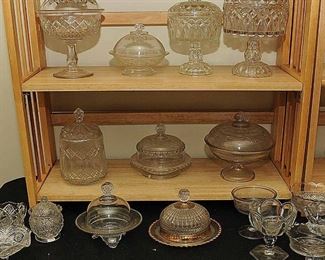 EPAG/PATTERN GLASS COVERED DISHES 