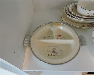 Excello company Little Bo Peep child's dinnerware
