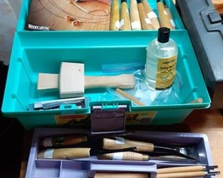 Large set of woodworking tools
