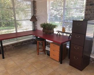 File Cabinet and Doors Table