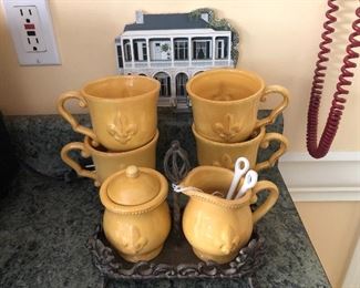 Fleur de Lis Coffee Set