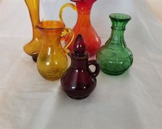 colored glass ware