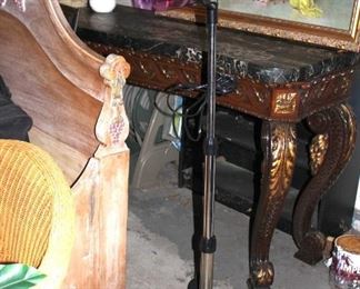 Old vs. New - Standing Hair Dryer with Vintage Furnishings