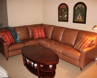 Sectional with Accent Pillows