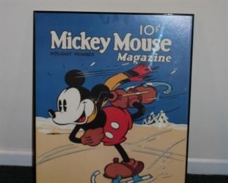 Vintage Disney Mickey Mouse Poster