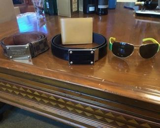 Men's Louis Vuitton Belts, Prada Sunglasses, Gucci Wallet