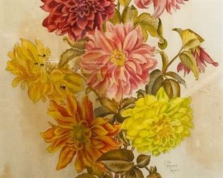 Group of Original Watercolors by Georgia Artist, Lila Moore Keen (1903-1963). Her original watercolors are very hard to find.