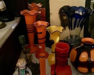 Czech Glass Vases