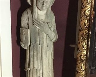 Antique Architectural Cement Saint, very Nice
