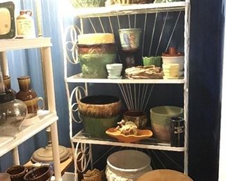 Mccoy Pottery Collection, Oak Barrel stool