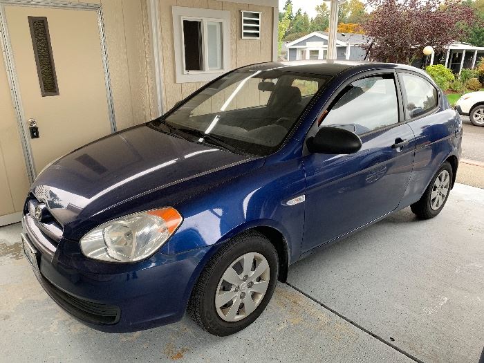 2009 Hyundai Accent with 37,321 original miles.