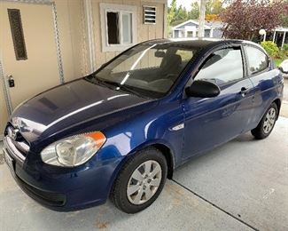 2009 Hyundai Accent with 37,321 original miles.