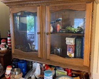 Wood display Hutch 