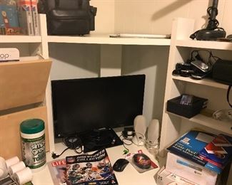 Computer and computer table and desk chair