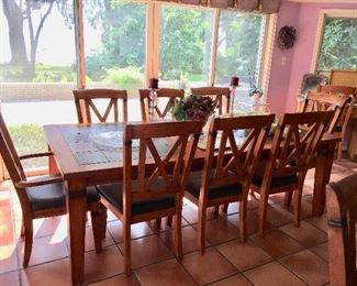 Dining Room Table with 8 Chairs