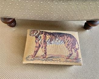 Tiger foot stool