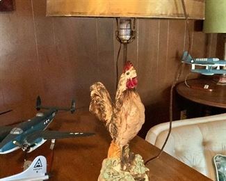 Rooster lamp