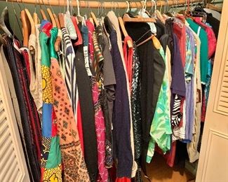 Colorful vintage clothing