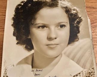 Shirley Temple signed photo