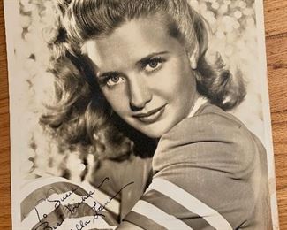 Priscilla Lane signed photo