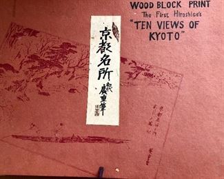 Hiroshige's Wood Block Prnt - "10 Views of Kyoto"