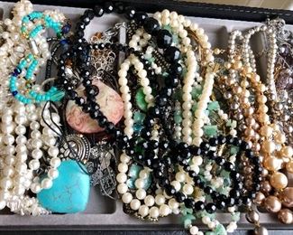 Costume jewelry necklaces