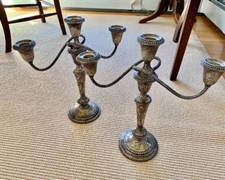 Sterling silver candlesticks