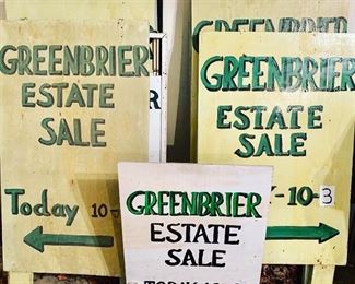 This estate sale is at the home of the former owner of renowned Greenbrier Estate Sales!