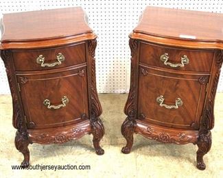  VERY VERY GOOD Condition

One of The Best Burl Mahogany Carved 8 Piece Bedroom Set with Right and Left Night Stands and Full Size Bed with Carved Swans

Auction Estimate $2000-$4000 – Located Inside 