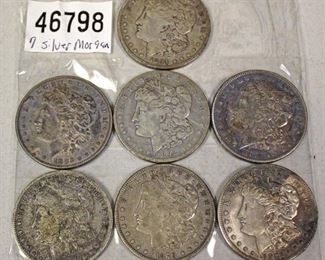  7 Morgan Silver Dollars

Auction Estimate $20-$50 each – Located Glassware 