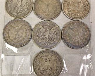  7 Morgan Silver Dollars

Auction Estimate $20-$50 each – Located Glassware 