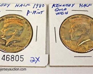  2 Kennedy Gold Wash Half Dollars

Auction Estimate $20-$40 – Located Glassware 