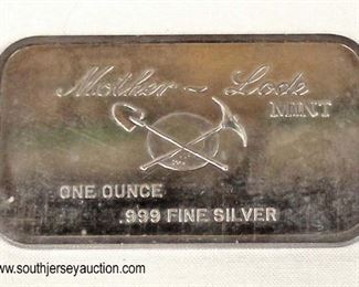  One Ounce .999 Fine Silver Pony Express Bar Mother Lode Mint

Auction Estimate $50-$100 – Located Glassware 