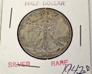  1942 Silver Walking Liberty Half Dollar

Auction Estimate $10-$20 – Located Glassware 