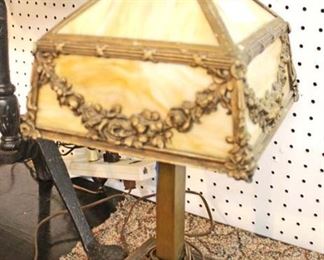  Selection of ANTIQUE Leaded Glass,  Panel and Other Lamps some signed including “Miller”

Auction Estimate $300-$600 – Located Inside 