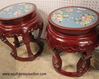 PAIR of SOLID Hardwood Asian Plant Stands

Auction Estimate $100-$300 – Located Inside

 
