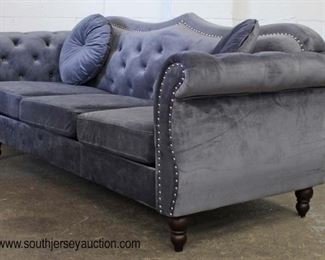 New Button Tufted Velour Decorator Sofa

Auction Estimate $200-$400 – Located Inside