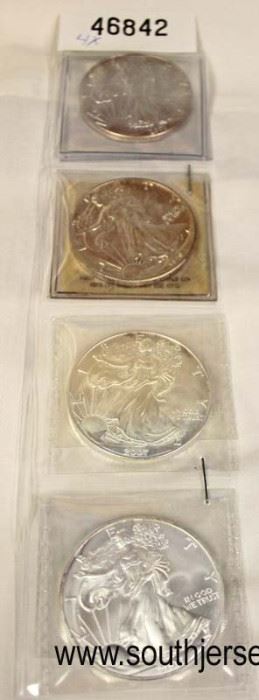 4 Silver Flying Eagle Dollars

Auction Estimate $100-$200 – Located Glassware
