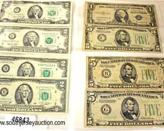 Large Selection of $1, $5, $10 Silver Certificates, Red Certificates, Yellow Seal

Auction Estimate $10-$100 – Located Glassware

 