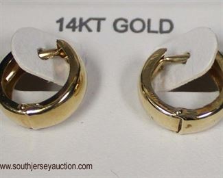 Marked 14 Karat Yellow Gold Hoop Earrings

Auction Estimate $20-$75 – Located Glassware