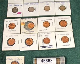Selection of Wheat Pennies, Lincoln Pennies and Roll of Wheat Pennies

Auction Estimate $10-$20 – Located Glassware