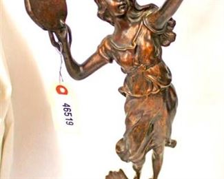 ANTIQUE Style Bronze on Marble of Girl with Tambourine Statue

Auction Estimate $200-$400 – Located Inside

 